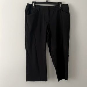 💥 Daisy Fuentes Capri Slacks, Black, Size 12, Pre-Loved:  office or date night!
